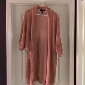 Light Pink 3 Quarter Sleeved Cardigan